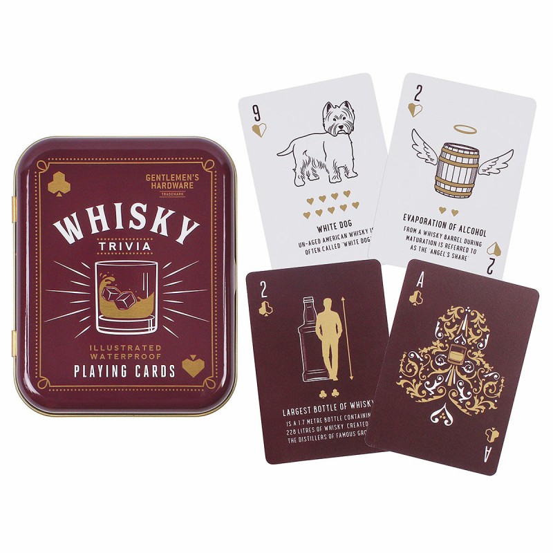 Whisky Trivia Playing Cards by Gentlemen's Hardware
