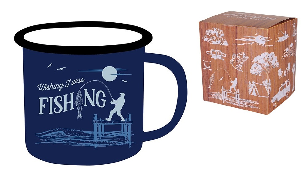 Fishing Enamal Mug