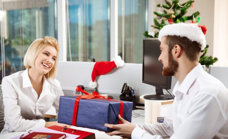 Boss Receiving Christmas Gift