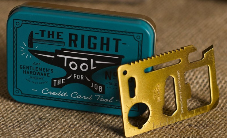 Original 10 In 1 Credit Card Multi Tool By Gentlemens Hardware