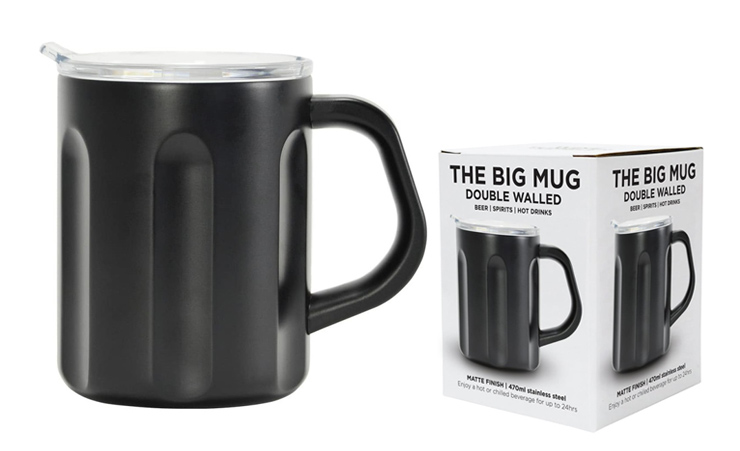 The Big Mug %E2%80%93 Double Walled Travel Manly Mug