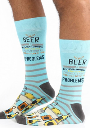 Beer The Solution Socks