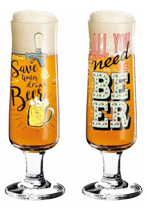 Designer Beer Glass Set