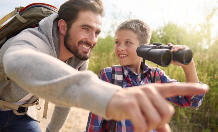 Father And Son Hiking Adventure