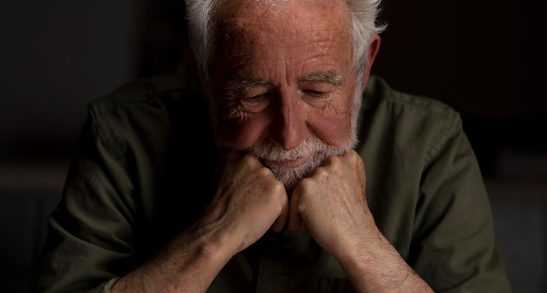 Older Man Alone Depression