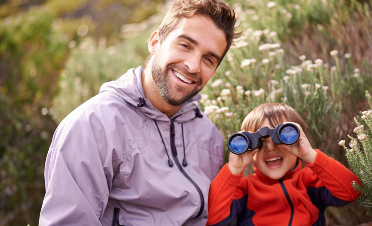 Outdoorsy Dad With Son