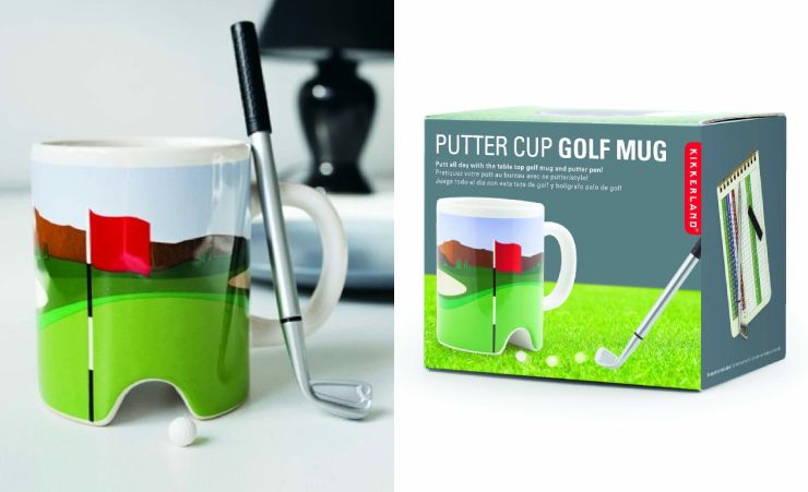Putter Cup Golf Mug With Pen