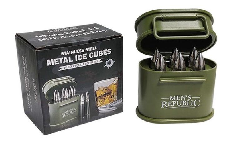Whisky Bullet Chillers With Ammo Holder Set Of 6
