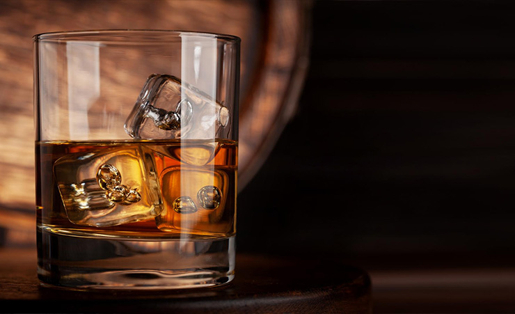 Whisky Glass With Ice