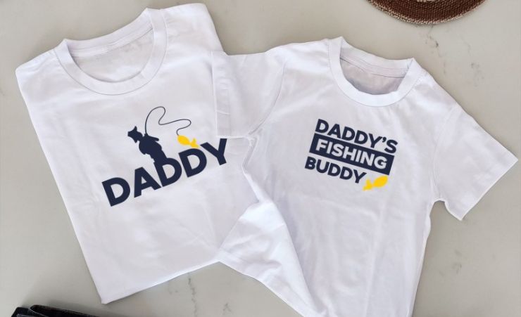 Daddys Fishing Buddy Matching Tshirt