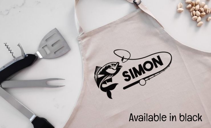 Personalised Man Fishing Apron