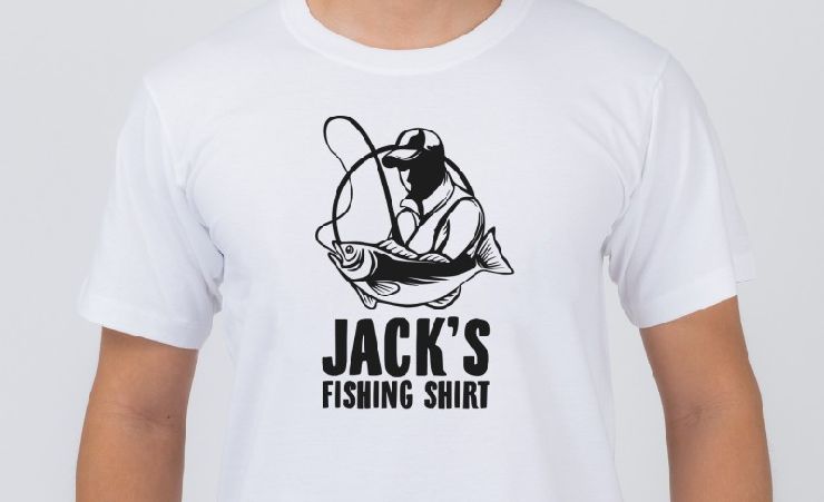 Personalised Man Fishing Tshirt