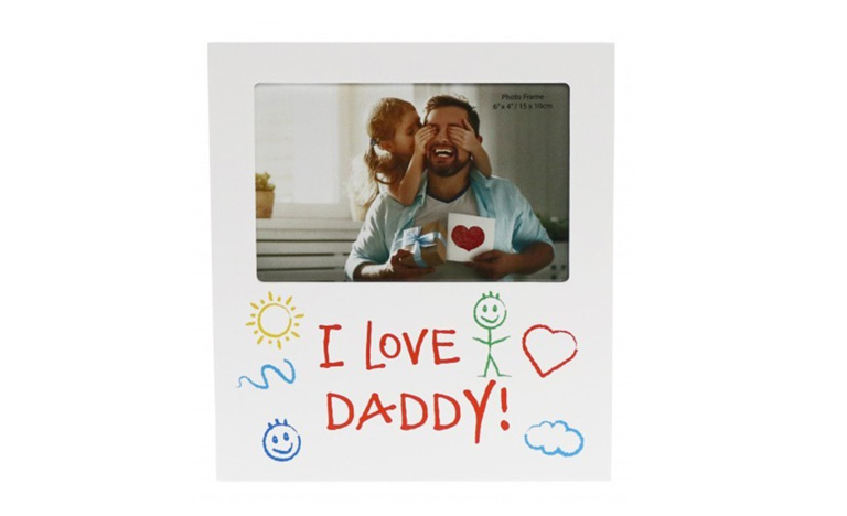 I Love Daddy Kid Art Photo Frame