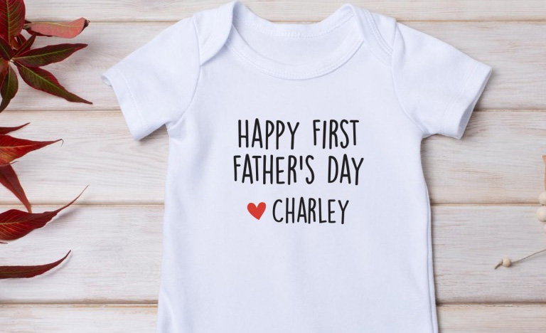 Personalised First Fathers Day Bodysuit