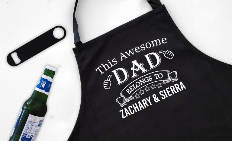 Personalised This Awesome Dad Apron