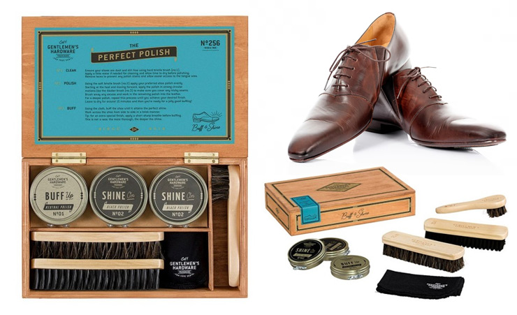 Gentlemen's hardware shoe shine kit online