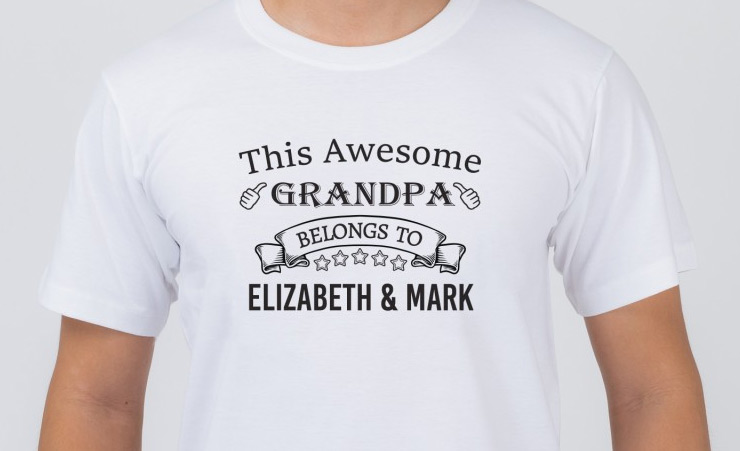This Awesome Grandpa Personalised Tshirt