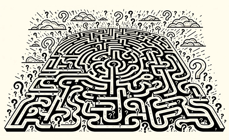 Riddle Maze Drawing 1