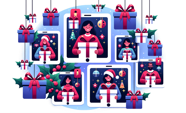 Virtual Gift Exchange Illustration 1