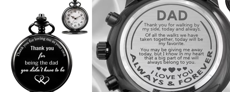 Engraved Watch For Dad