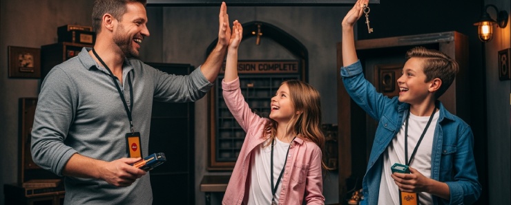 Escape Room Challange Dad And Kids