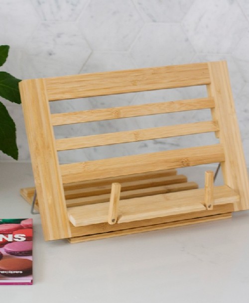 Bamboo Book Stand