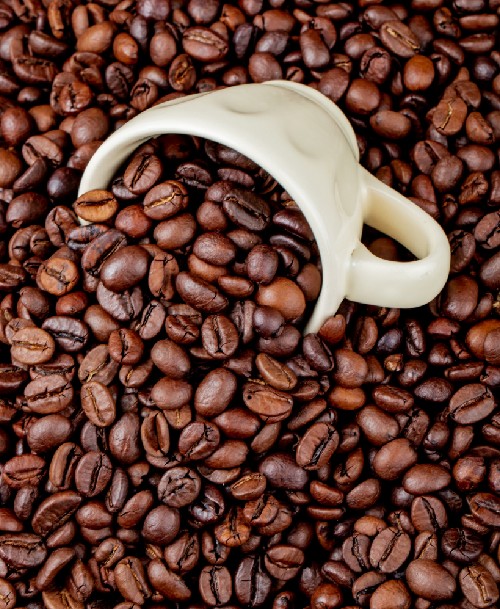 Coffee Beans With Cup
