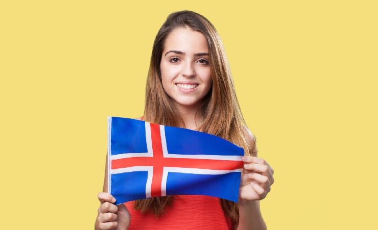 Iceland Women Flag