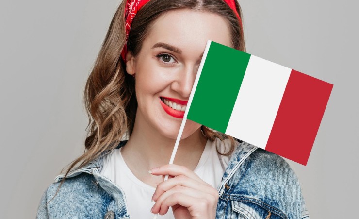 Italian Woman Flag