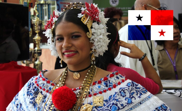 Panama Mother With Flag