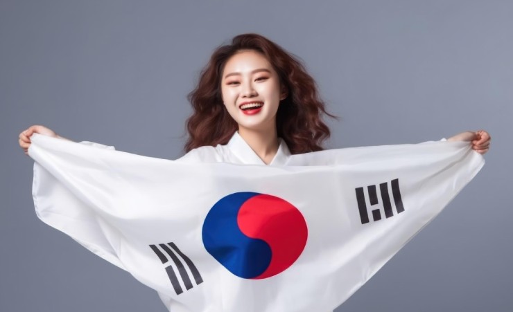 South Korean Woman Flag