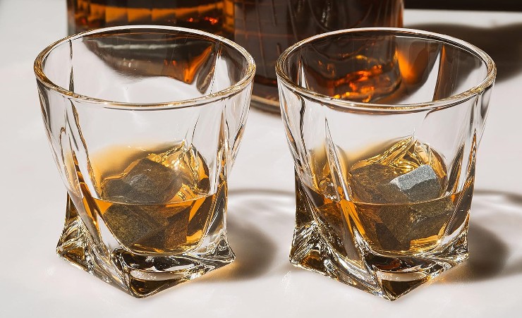 Twisted Whisky Glasses