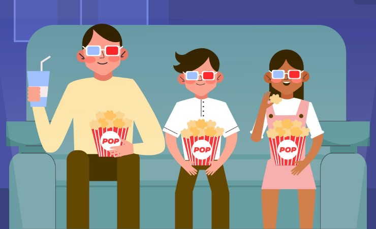 Best Movies To Watch Dad Vector