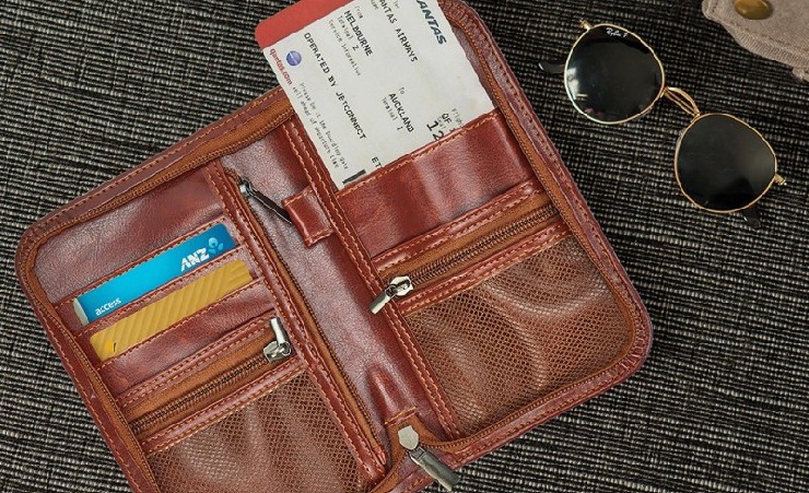 Vegan Leather Travel Wallet