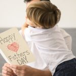 Father Receiving Fathers Day Card