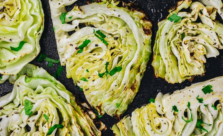 grilled cabbage white