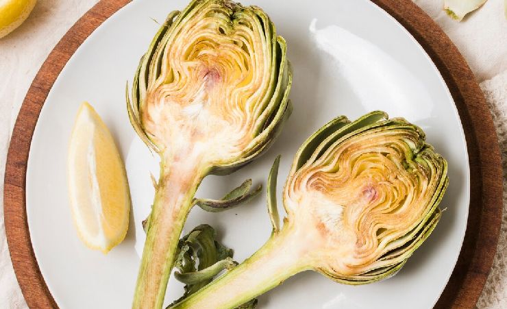 grilled half artichokes