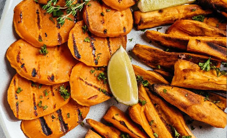 grilled sweet potatoe