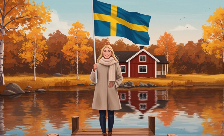 Sweden Mothers Day Flag