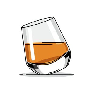 Rounded base that lets the glass gently rock or spin without tipping over (yes, really)