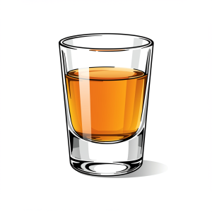 Tiny, straight-sided, meant for knocking back drinks, not swirling them