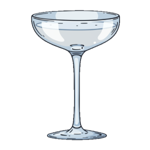 Coupe Glass Illustration