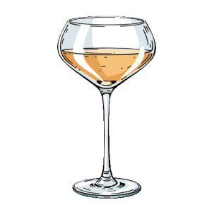 Nick & Nora Cocktail Glass Vector