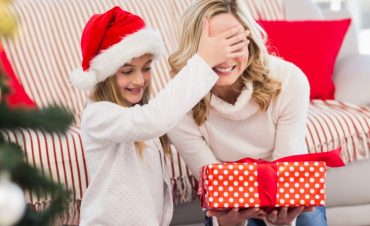 Mum Receiving Christmas Gifts