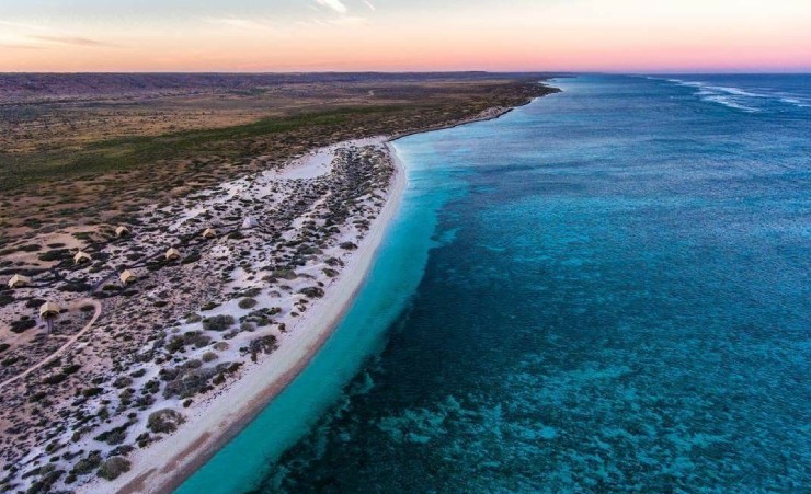 ningaloo reef range arierl view
