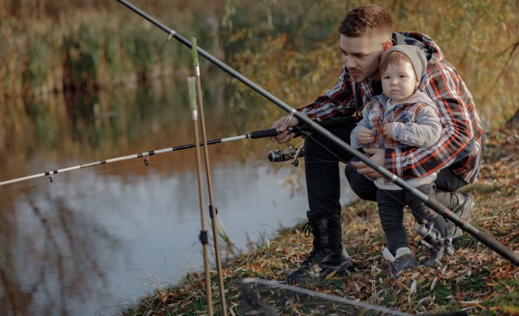 Fishing With Young Son