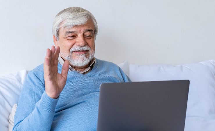 Grandad On Video Call