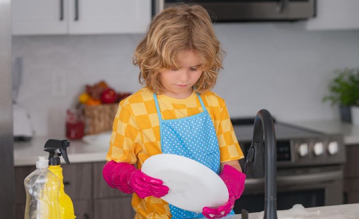 Kid Doing Chores