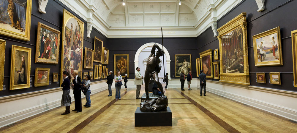 inside a museum