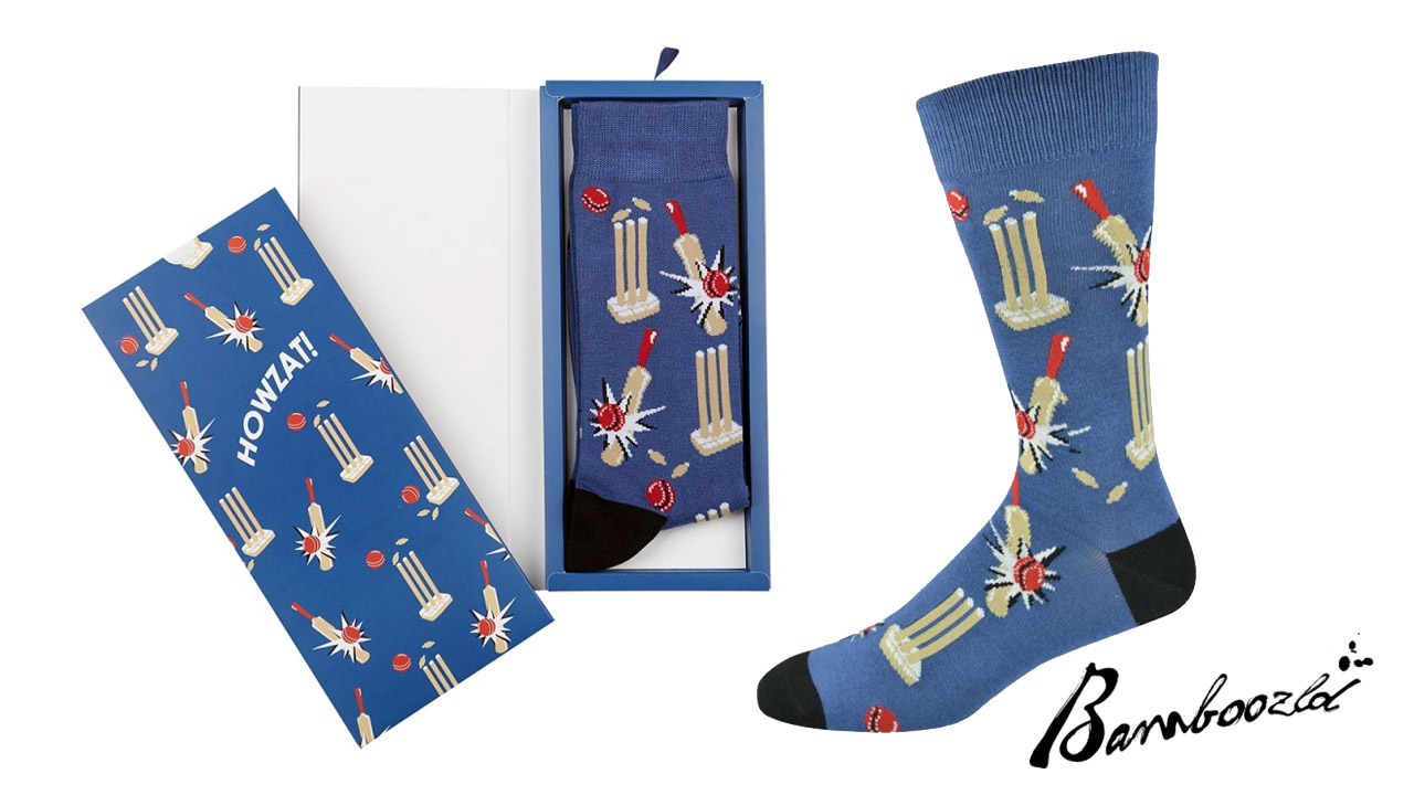 Mens Howzat Cricket Sock Card By Bamboozld